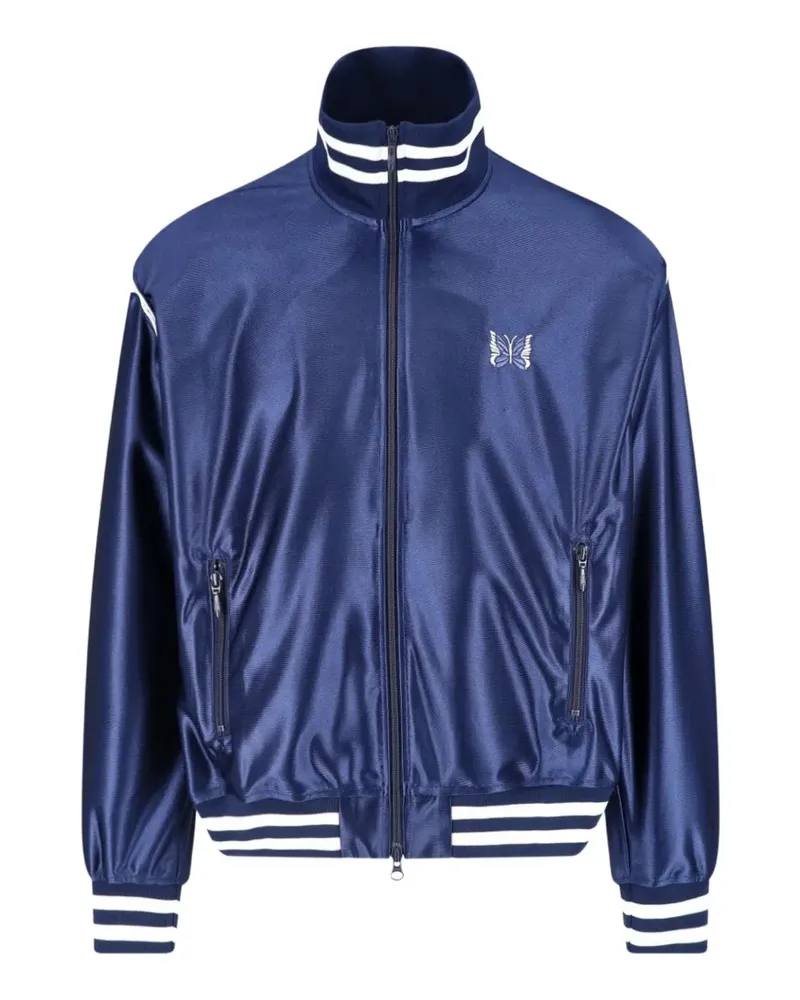 NEEDLES Track butterfly-embroidered jacket - Blau Blau