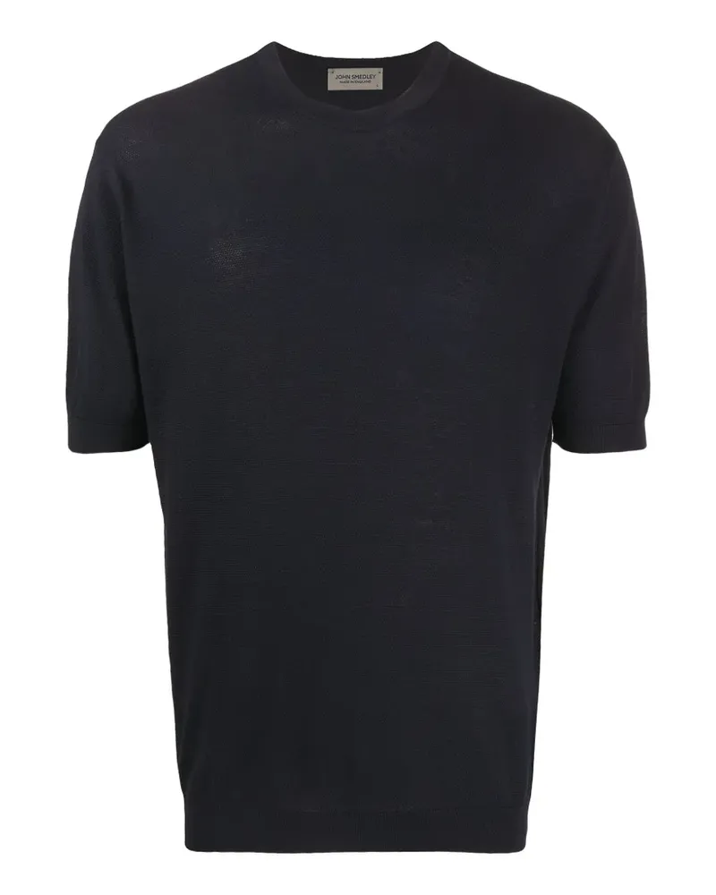 John Smedley Park T-Shirt mit rundem Ausschnitt - Blau Blau