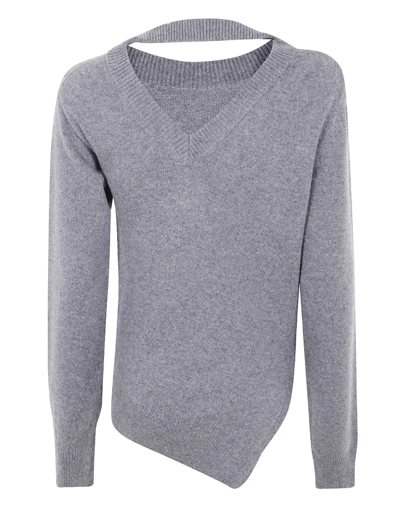 Róhe Pullover im Deconstructed-Look - Grau Grau