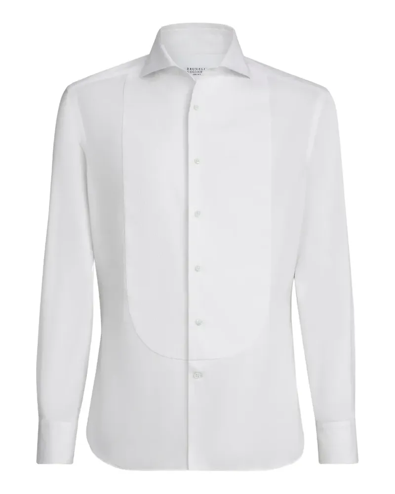 Brunello Cucinelli Hemd mit schmalem Schnitt - Weiß Weiß