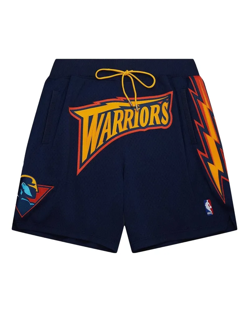 Mitchell & Ness x Just Don Golden State Warriors Authentic Shorts - Blau Blau