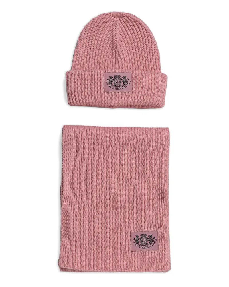 Juicy Couture Set aus Schal und Beanie - Rosa Rosa