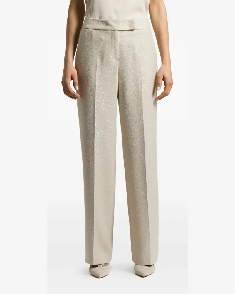 Peserico Hose mit Paillettendetail - Nude Nude