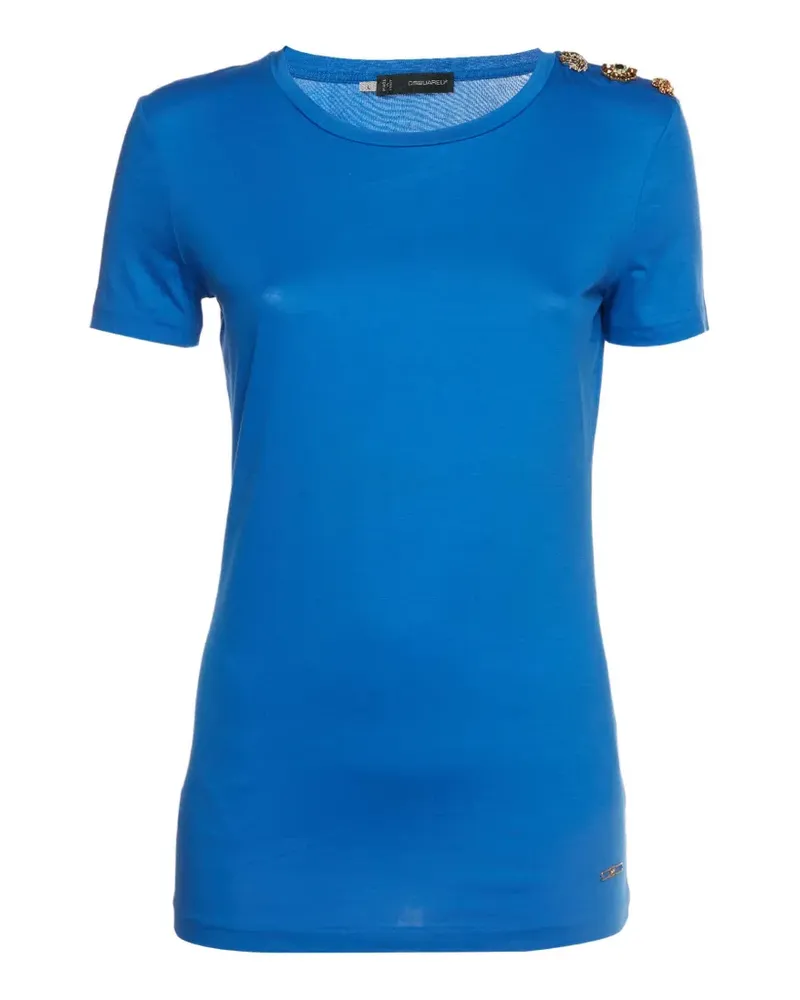 Dsquared2 crystal-embellished T-shirt - Blau Blau