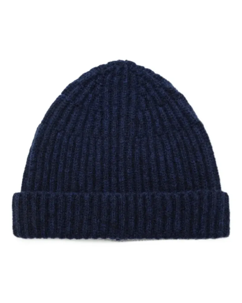 Roberto Collina ribbed-knit beanie hat - Blau Blau