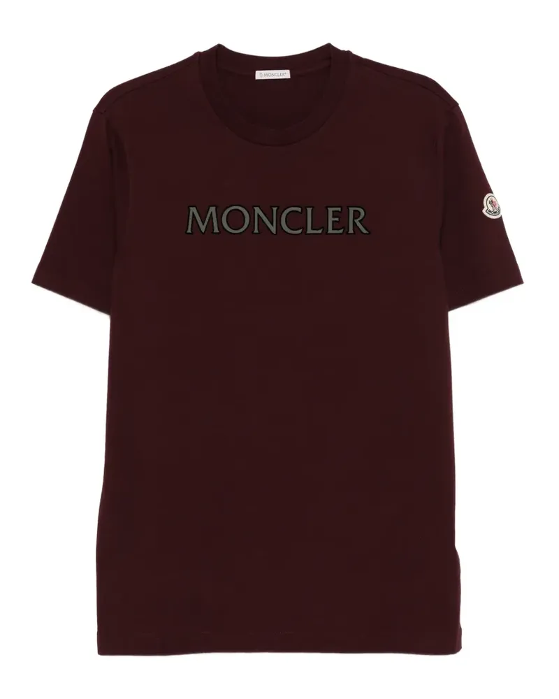 Moncler T-Shirt mit Logo - Violett Violett