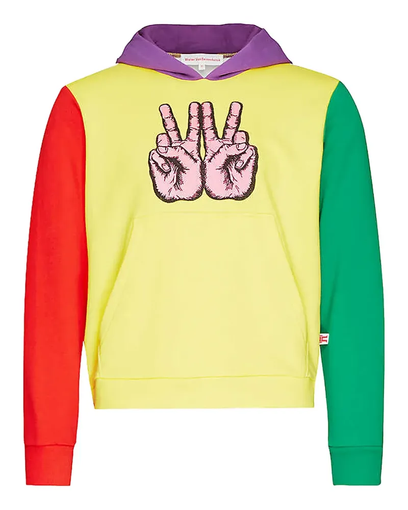 Walter van Beirendonck W-Peace Hoodie - Gelb Gelb