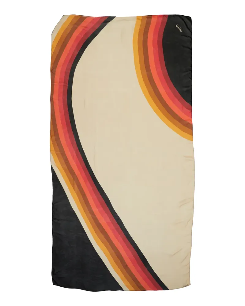 Osklen Gestreifter Waves Schal - Nude Nude