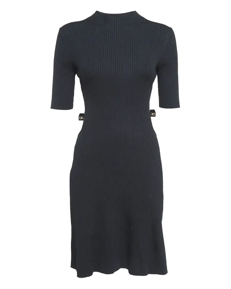 Maje Pre-owned Mesh-Kleid mit Cut-Out - Schwarz Schwarz