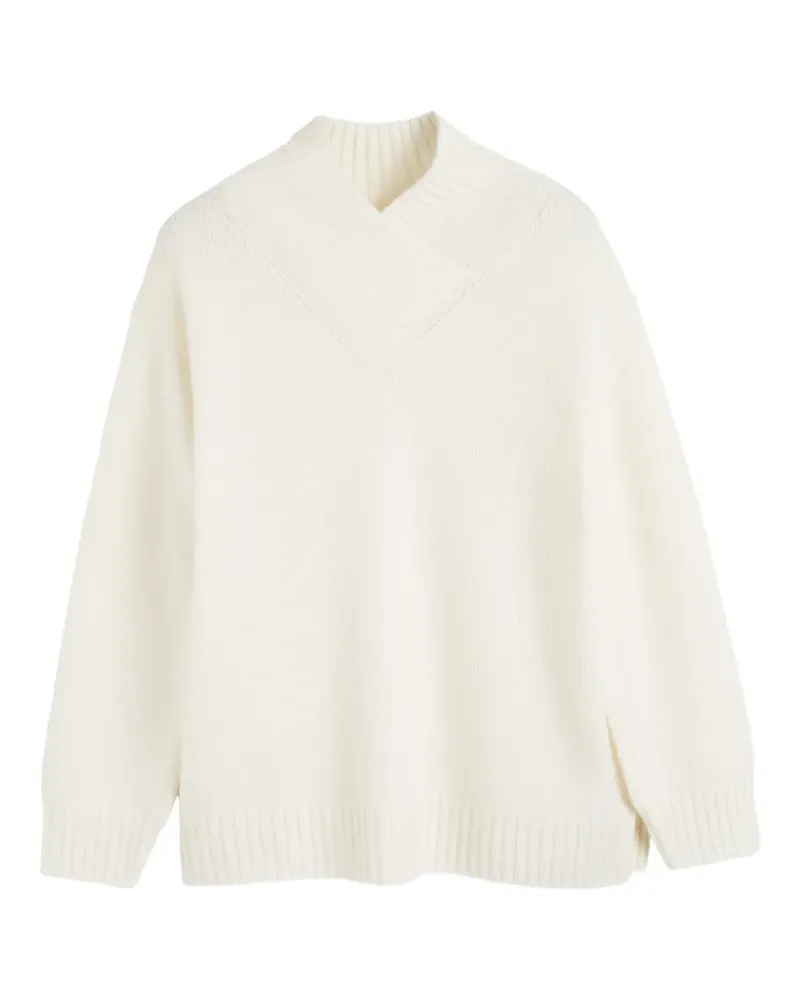 Chinti & Parker Kaschmirpullover mit Wickelkragen - Nude Nude
