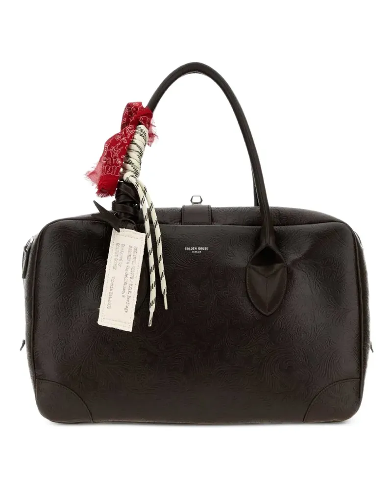 Golden Goose Schultertasche mit Prägung - Braun Braun