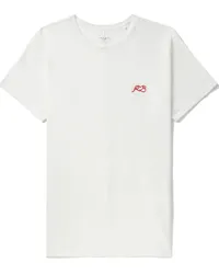 Rag & Bone T-Shirt mit Logo-Stickerei Weiß