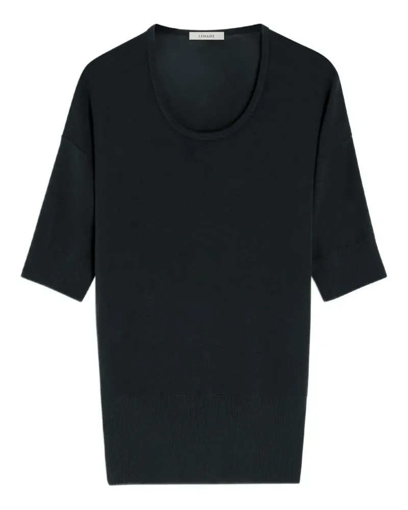 Christophe Lemaire Geripptes T-Shirt - Schwarz Schwarz