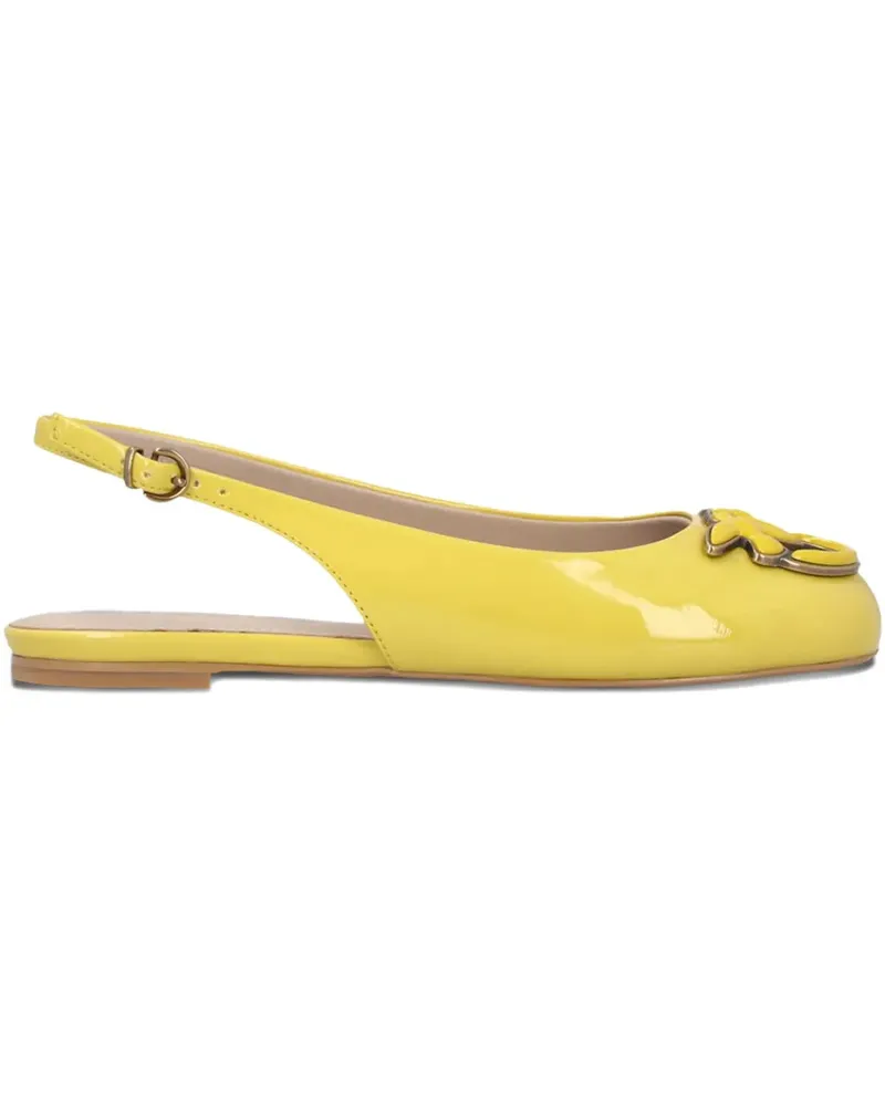 Pinko Verzierte Slingback-Pumps - Gelb Gelb