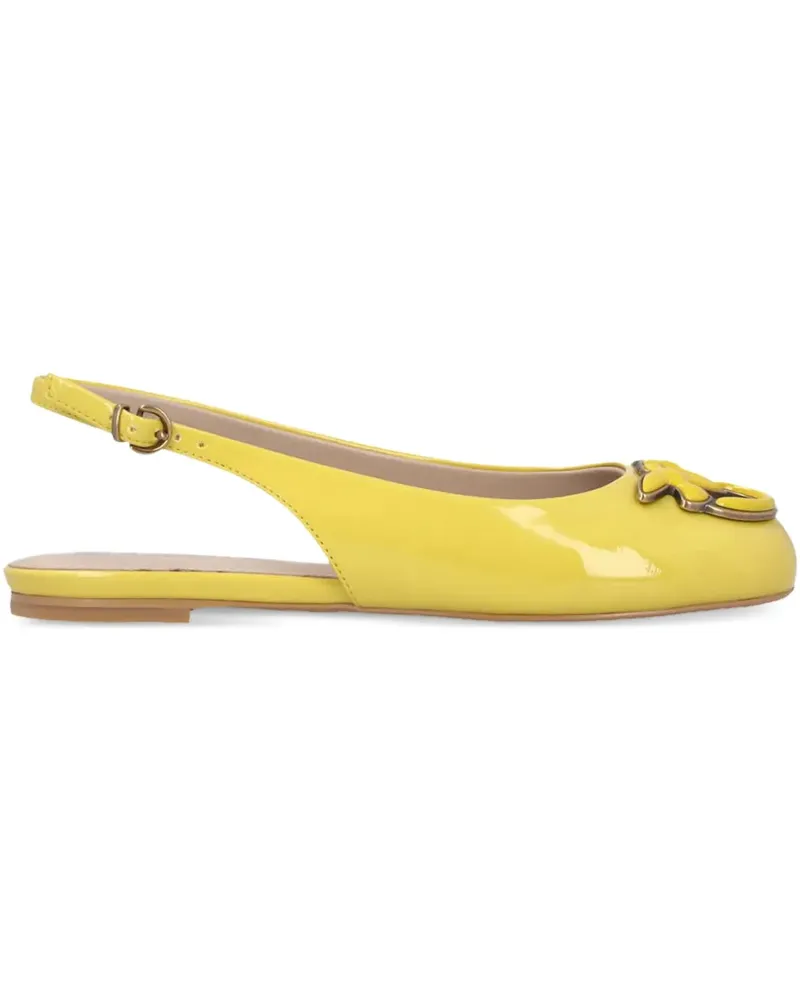 Pinko Verzierte Slingback-Pumps - Gelb Gelb