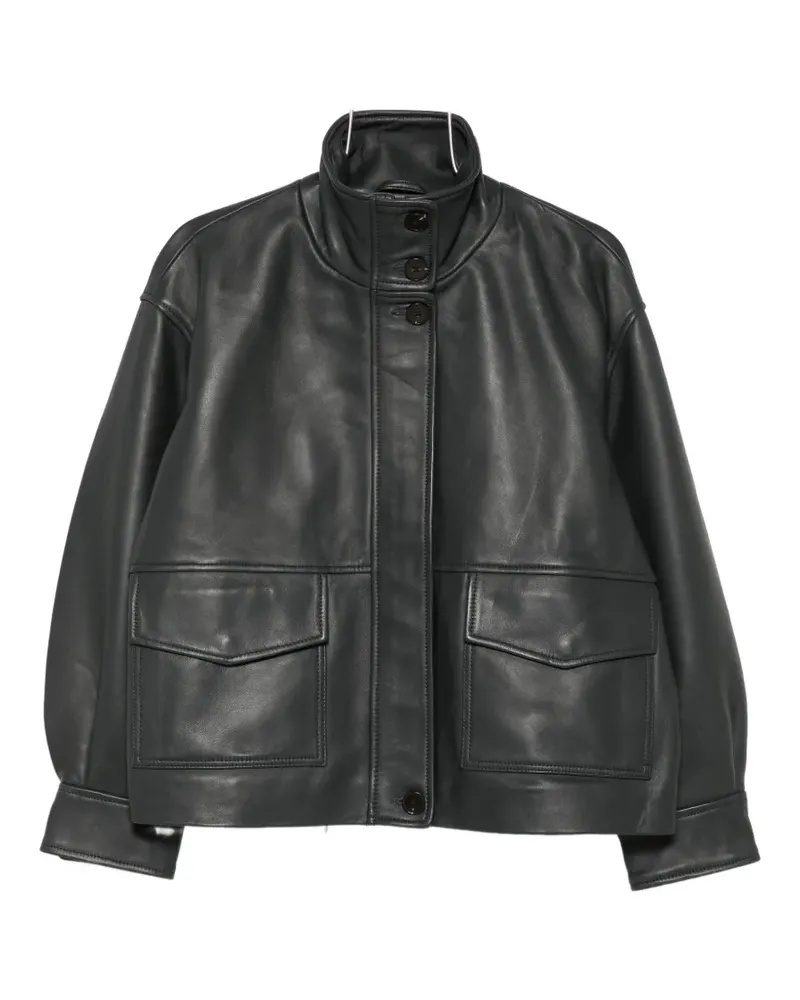 Sessùn Alvann leather jacket - Grau Grau