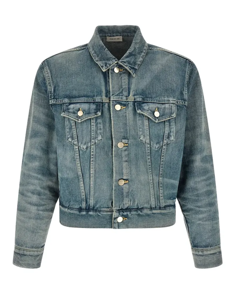 Fear of God contrast-stitching denim jacket - Blau Blau