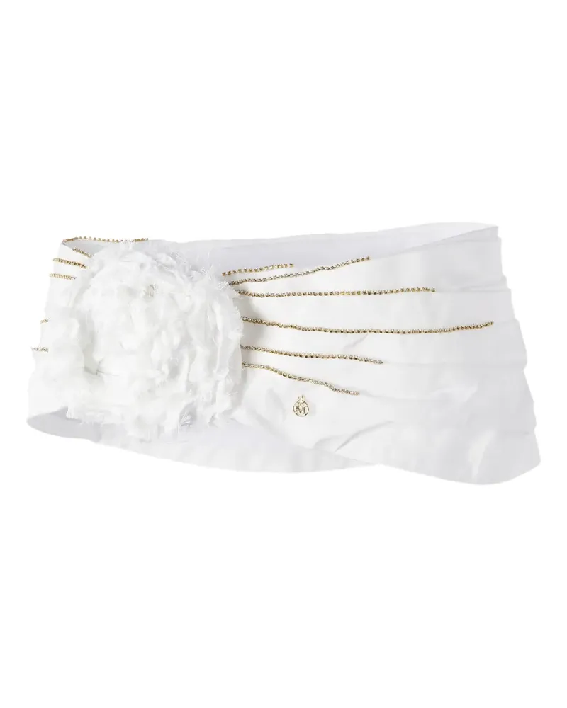 Maison Michel Hiromi Haarreif mit Kristallen - Weiß Weiß