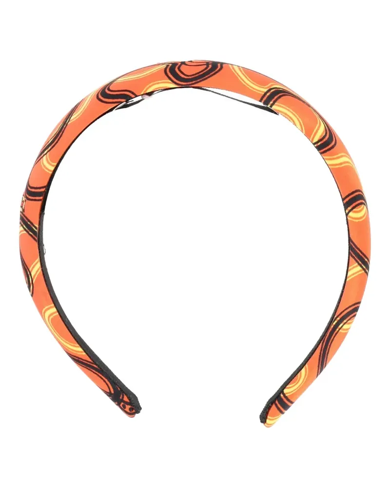 Vivienne Westwood abstract-print headband - Orange Orange