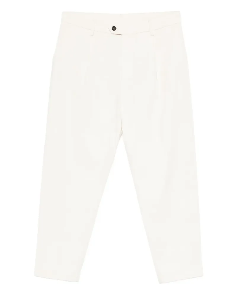 Eleventy Hose mit Tapered-Bein - Weiß Weiß