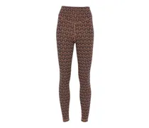 Castilla Leggings mit geometrischem Muster - Braun