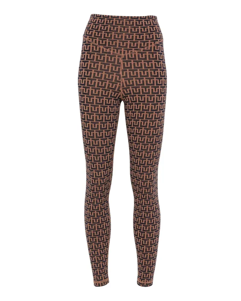 The Upside Castilla geometric-pattern leggings - Braun Braun