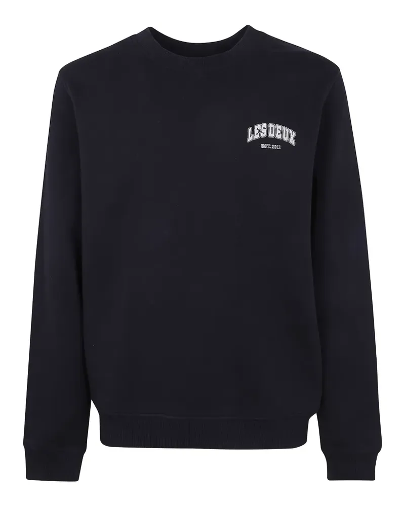 LES DEUX Brady Hoop Sweatshirt mit rundem Ausschnitt - Blau Blau