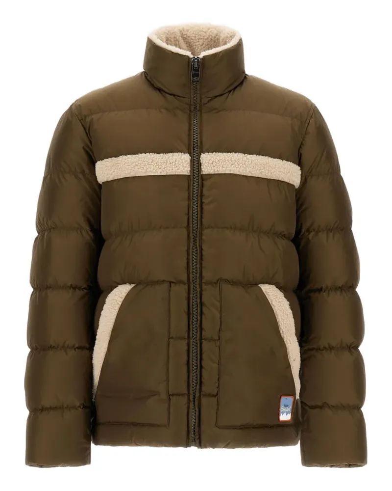 Herno Gesteppte Jacke mit Fleecebesatz - Braun Braun