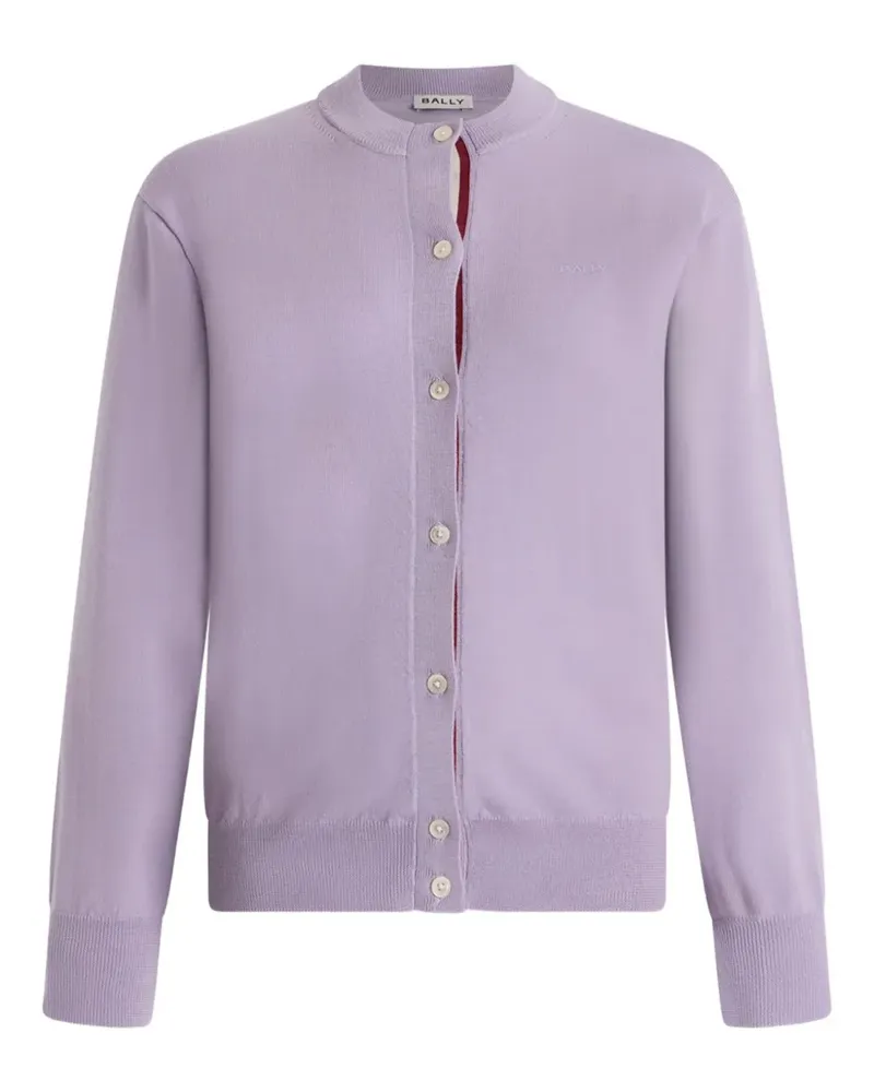 Bally Cardigan mit Knopfverschluss - Violett Violett
