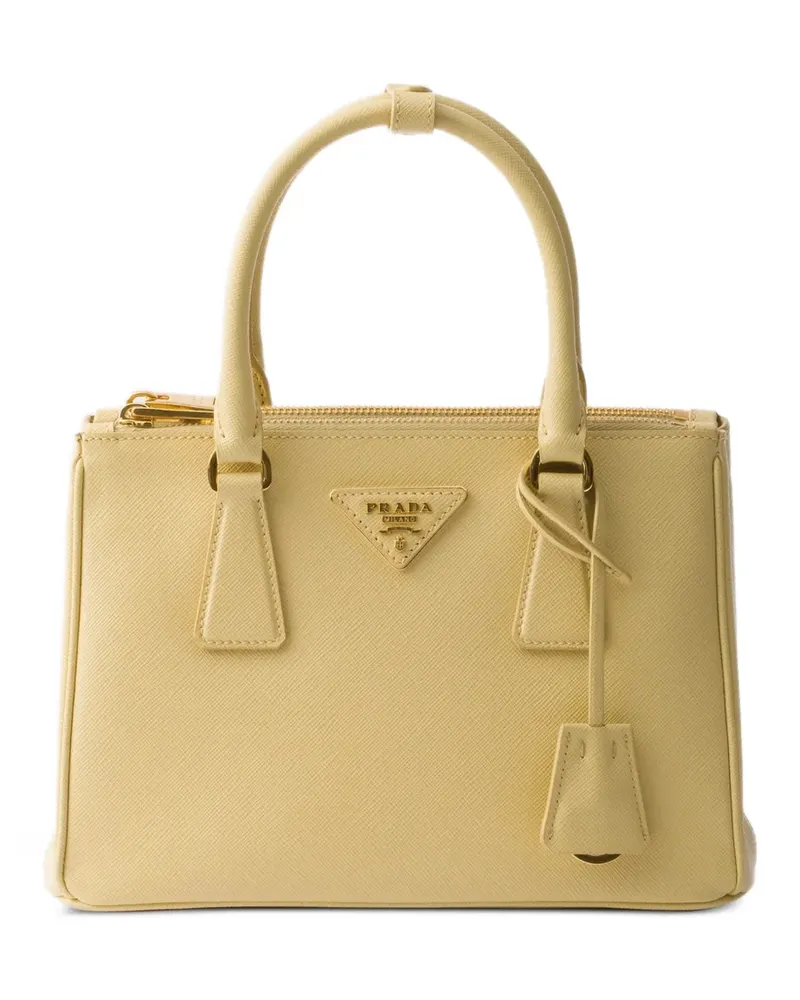 Prada Galleria small Saffiano leather bag - Gelb Gelb