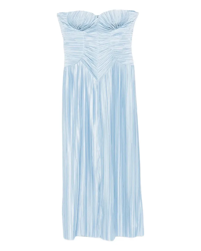 Cult Gaia Gerafftes Ashika Kleid mit Schleife - Blau Blau