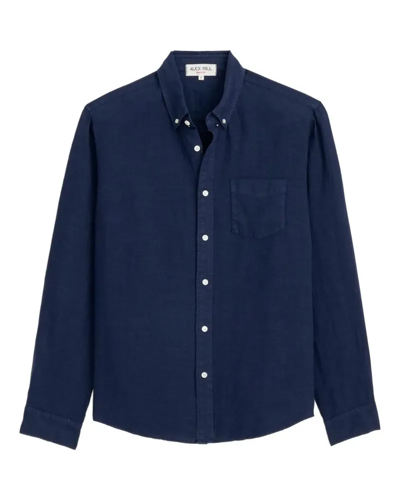 Alex Mill Hemd aus Leinen - Blau Blau