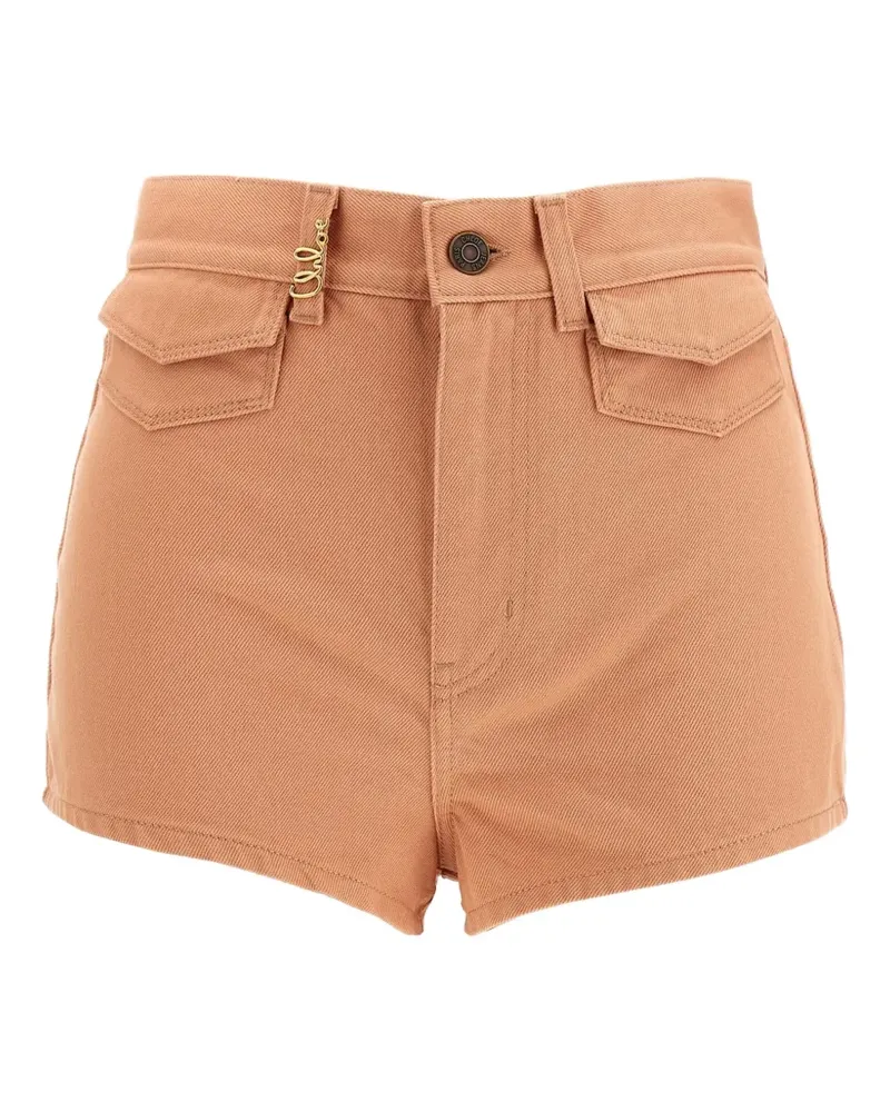 Chloé denim shorts - Nude Nude