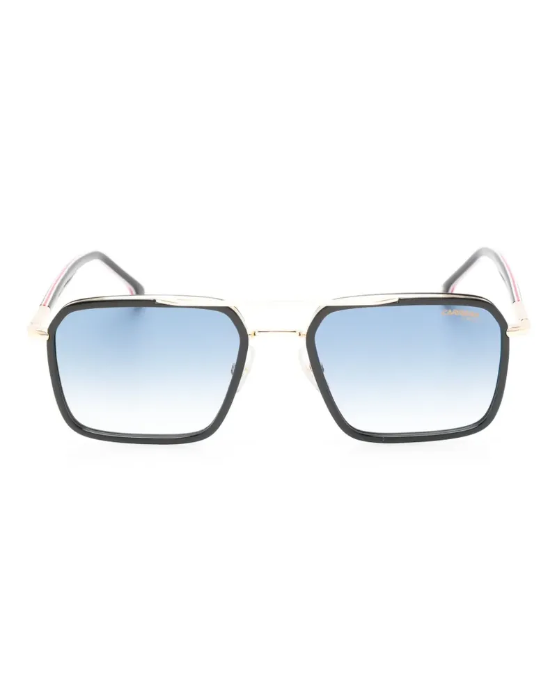 Carrera Sonnenbrille mit Doppelsteg - Schwarz Schwarz
