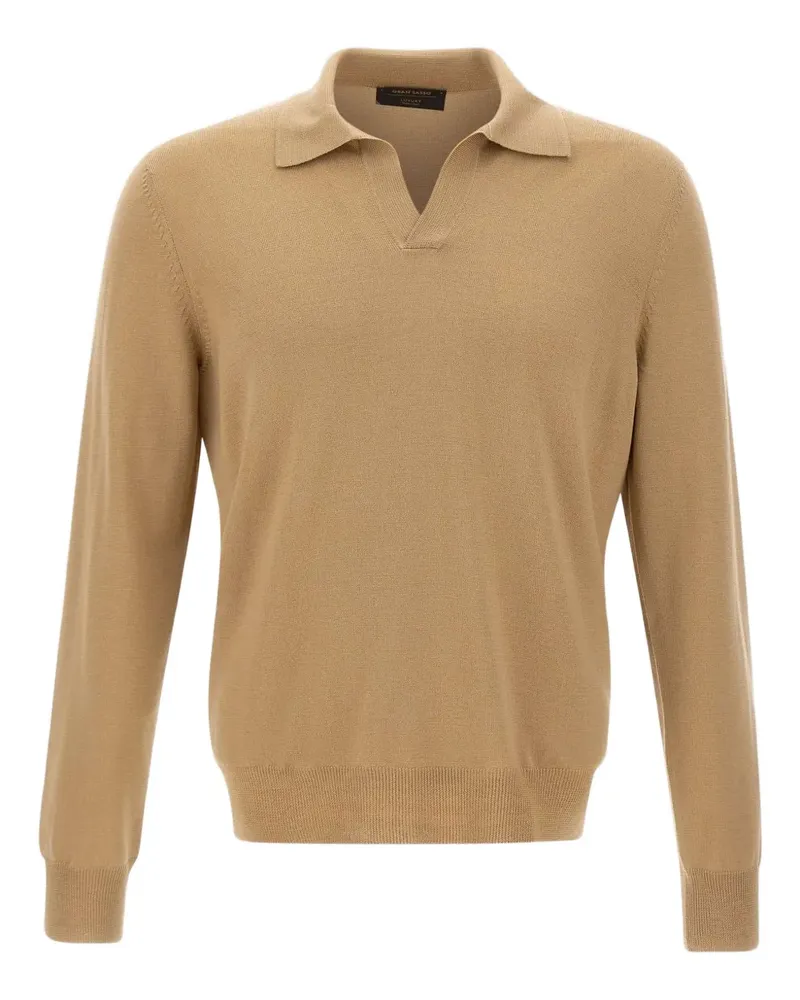 Gran Sasso Pullover mit offenem Kragen - Nude Nude