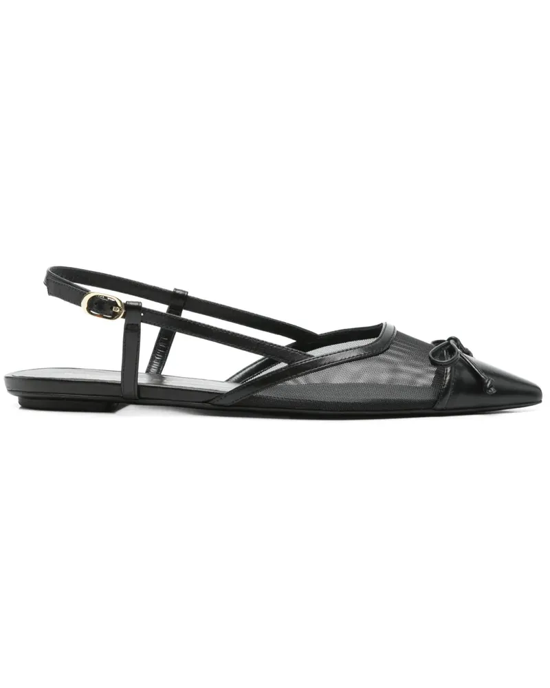 Stuart Weitzman Ballerinas mit Mesh-Einsatz - Schwarz Schwarz