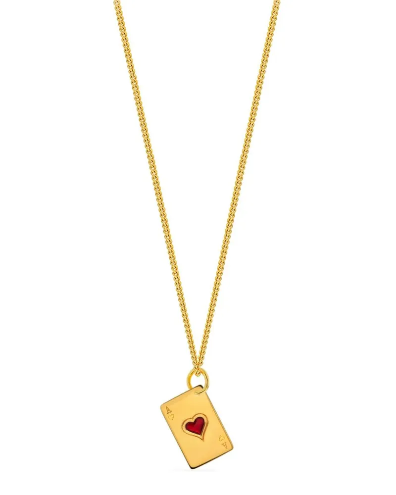 True Rocks Ace of Hearts Halskette - Gold Gold
