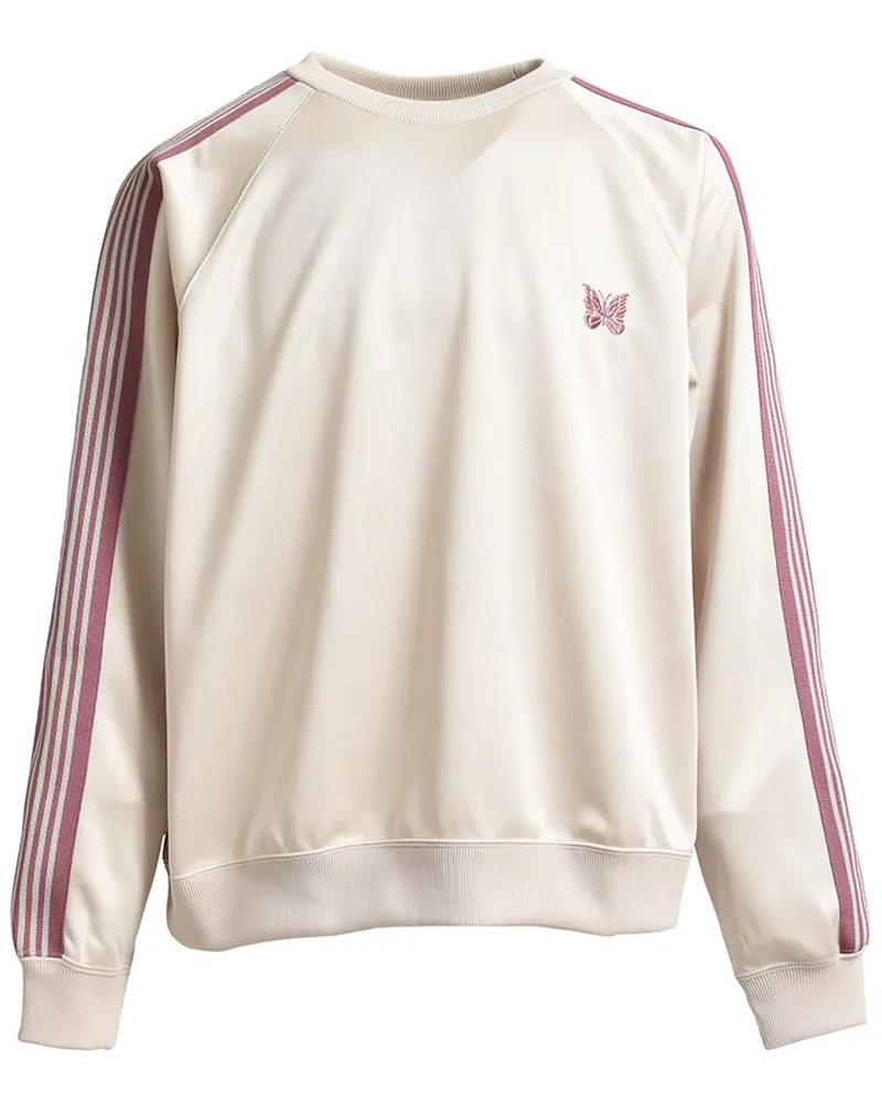 NEEDLES Sweatshirt mit seitlichen Streifen - Nude Nude