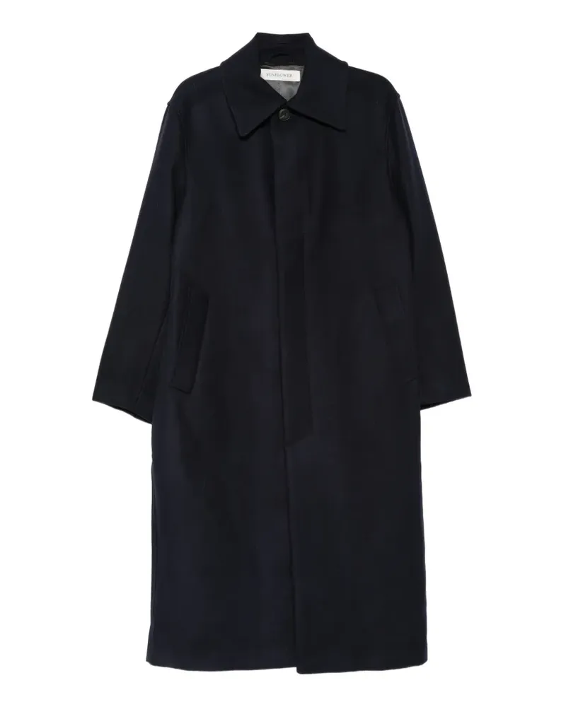 Sunflower concealed-front coat - Blau Blau