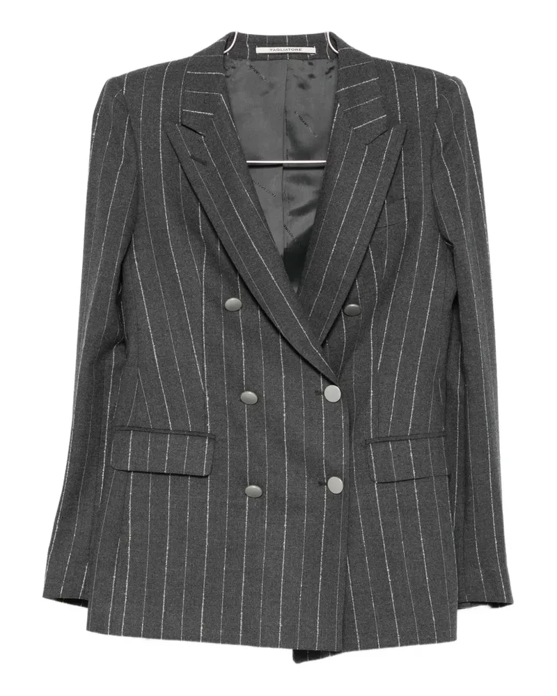Tagliatore pinstriped double-breasted blazer - Grau Grau