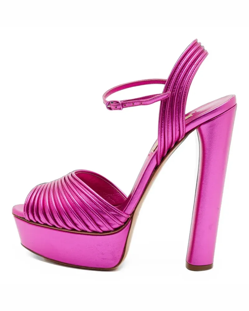 Casadei platform ankle-strap sandals - Rosa Rosa