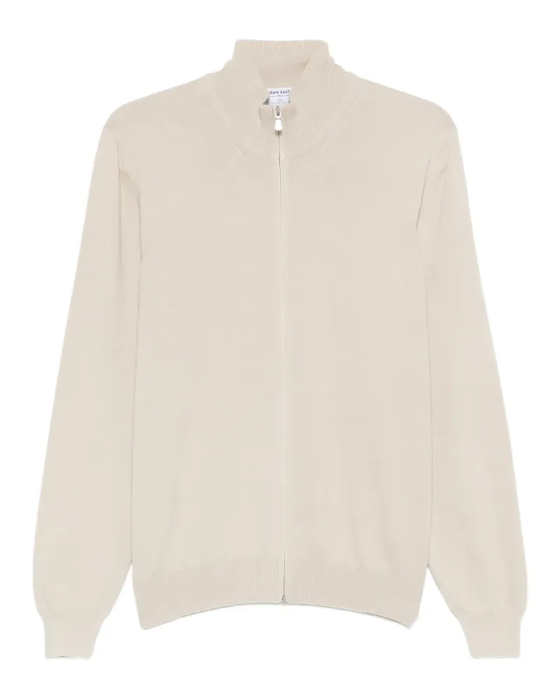Gran Sasso zip cardigan - Nude Nude