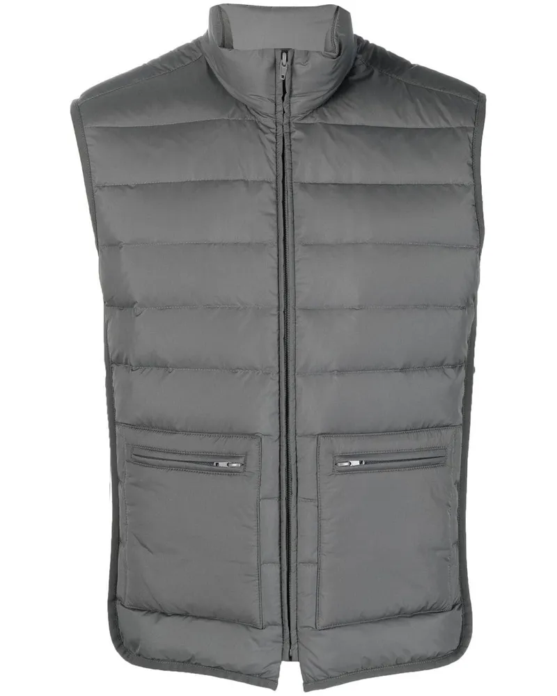 Thom Browne Gesteppte Daunenweste - Grau Grau