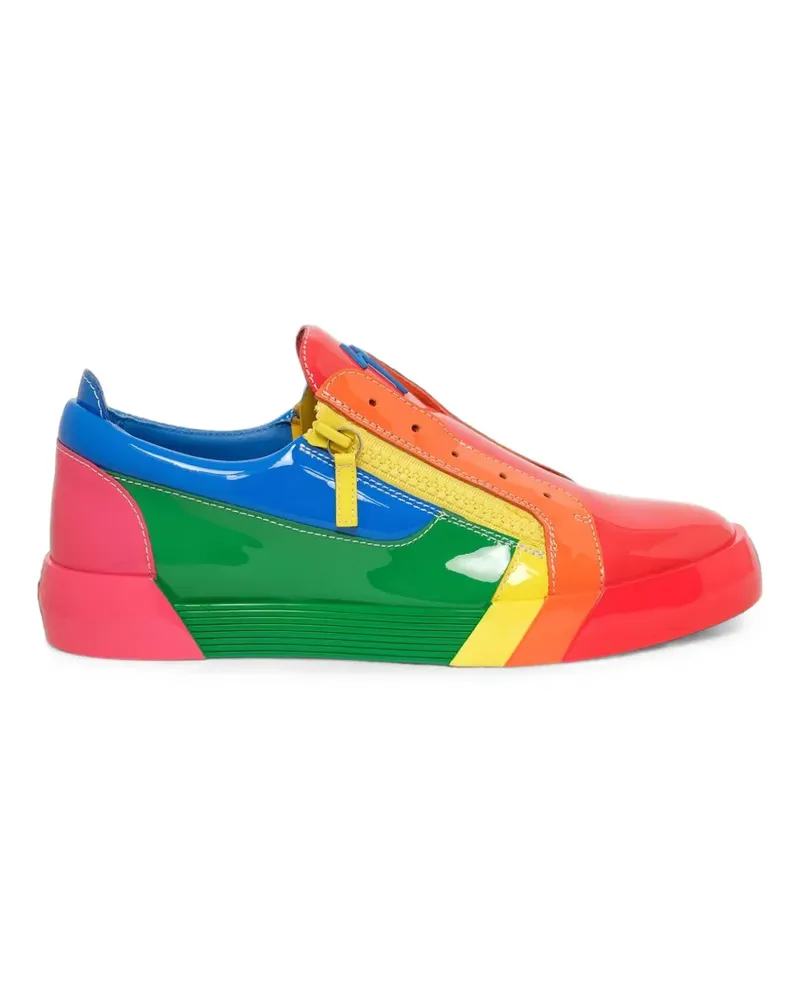 Giuseppe Zanotti RNBW Sneakers mit Reißverschluss - Rot Rot