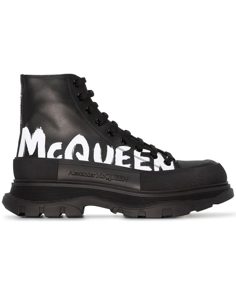 Alexander McQueen Tread Slick High-Top-Sneakers - Schwarz Schwarz