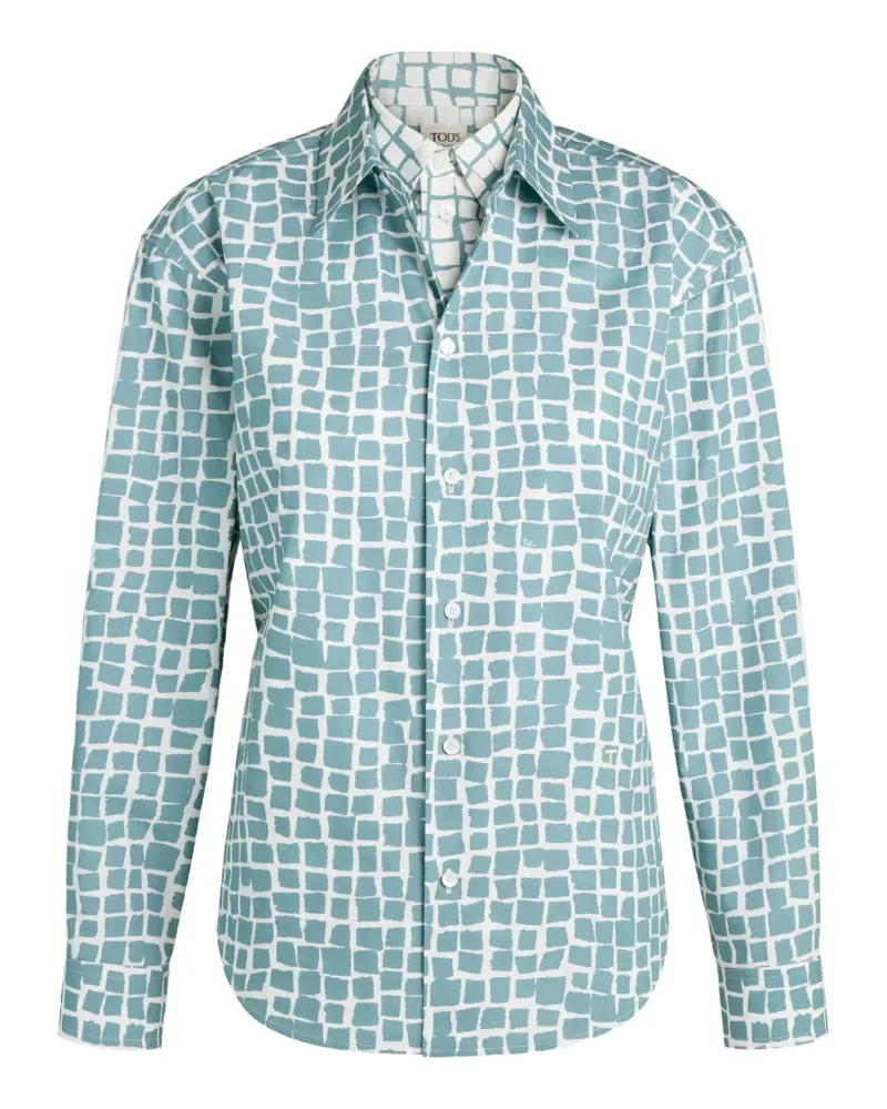 TOD'S Hemd mit Print - Blau Blau