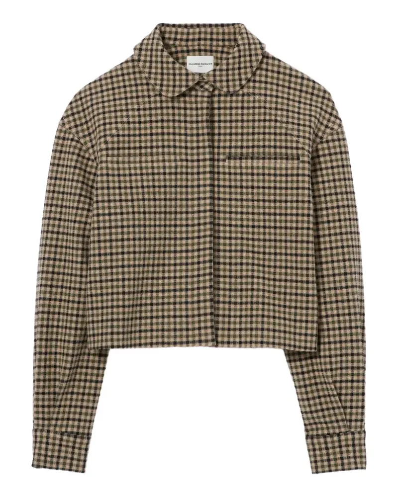 Claudie Pierlot Karierte Jacke - Nude Nude