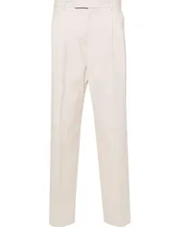 Gucci pleat-detail cotton trousers Neutrals