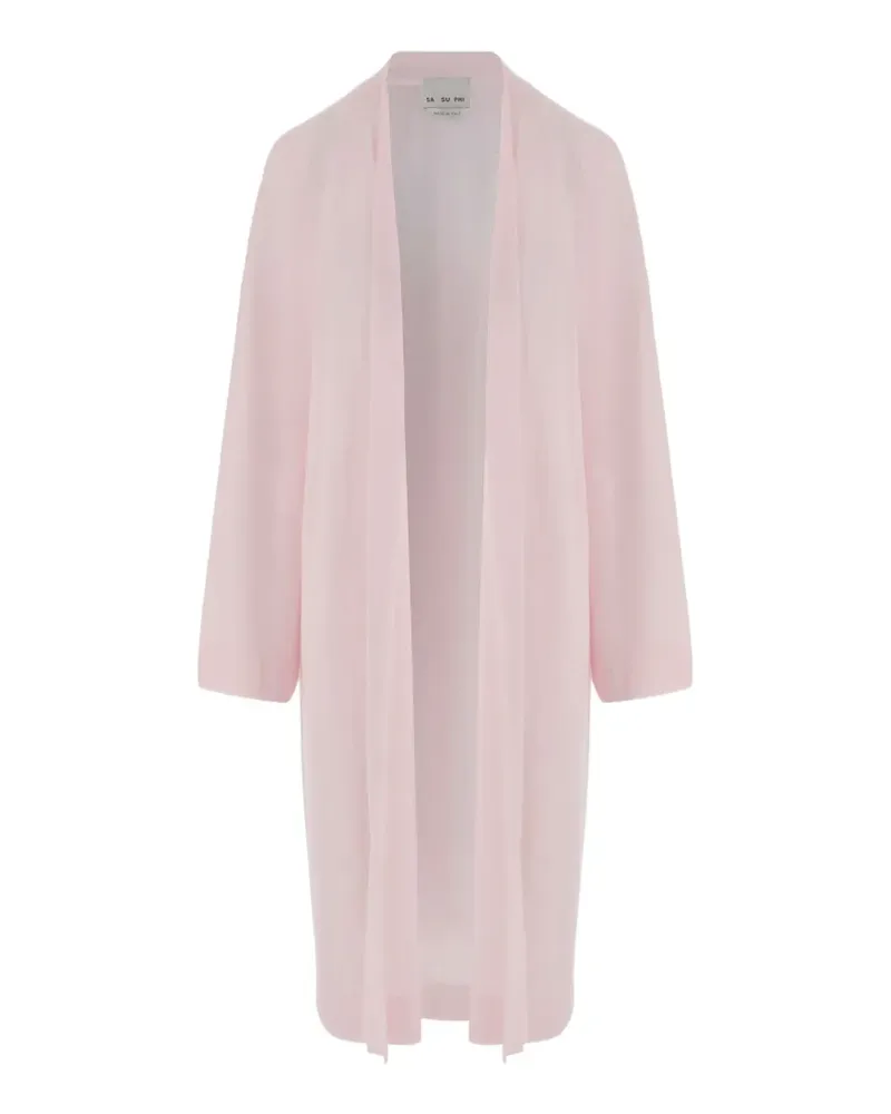 Sa Su Phi open-front long-sleeve coat - Rosa Rosa