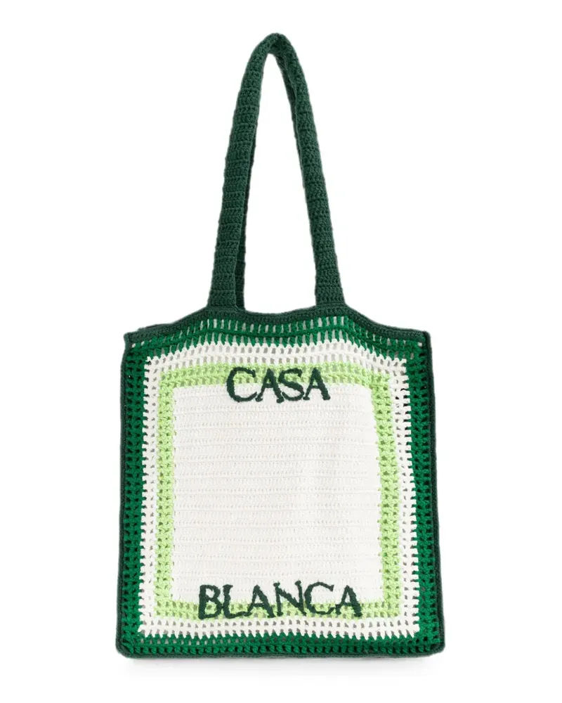 Casablanca Paris logo-embroidered tote bag - Weiß Weiß